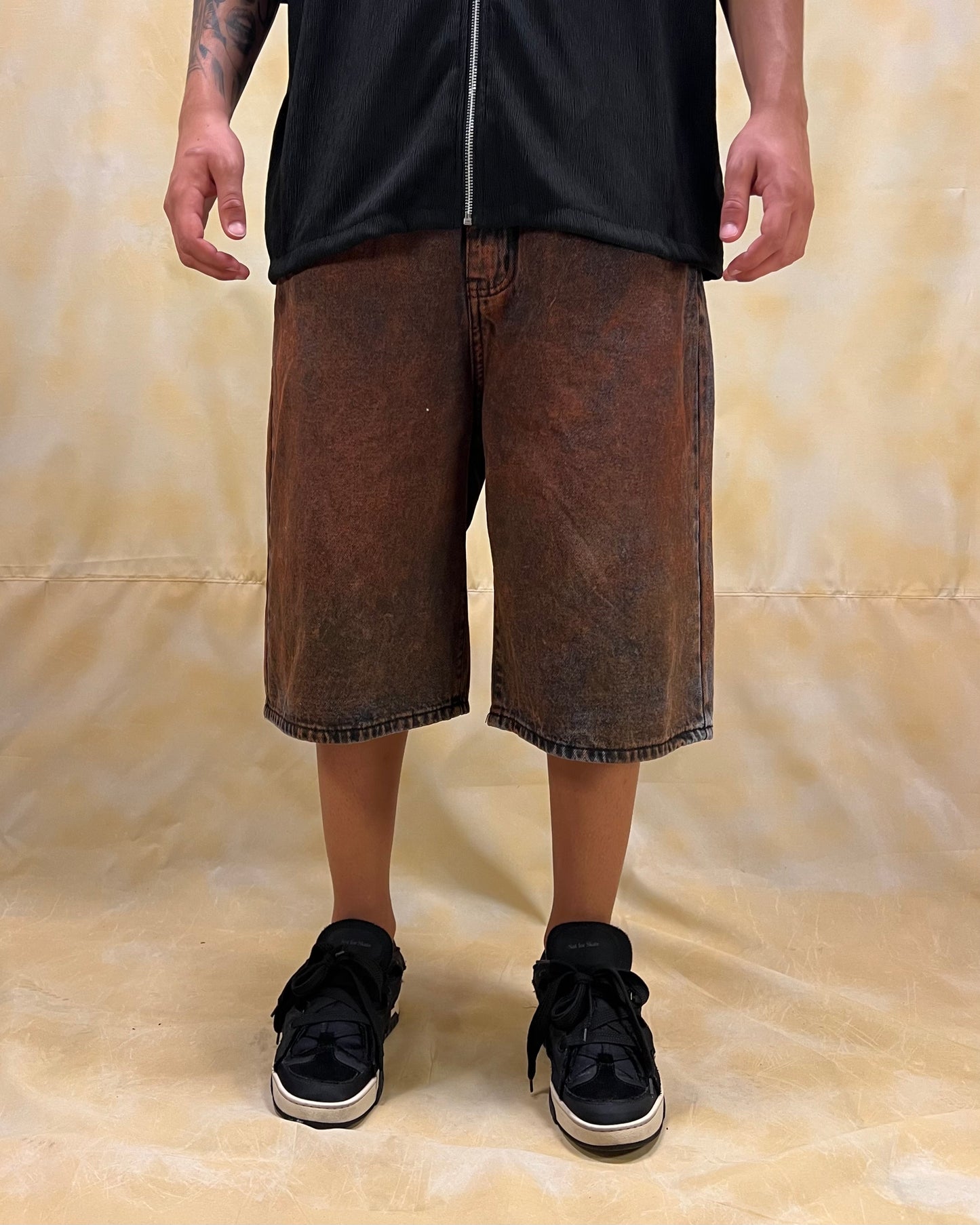 BERMUDA JORTS RUGGINE LAVAGGIO ACID WASH