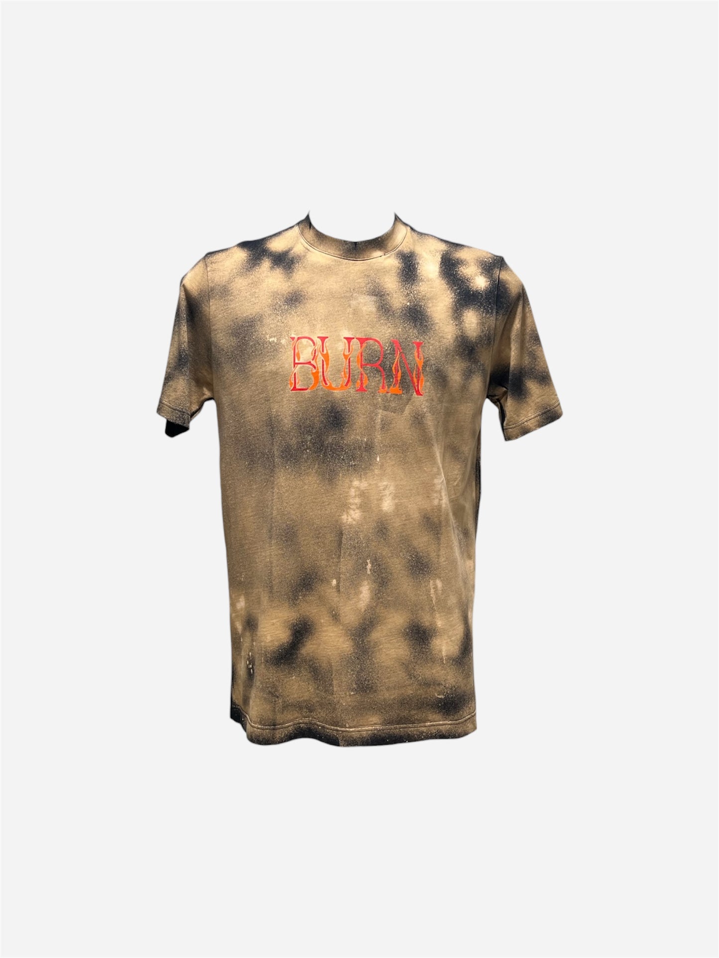 T-SHIRT BOXY FIT CON STAMPA GRAFICA EFFETTO SLAVATO ACID WASH