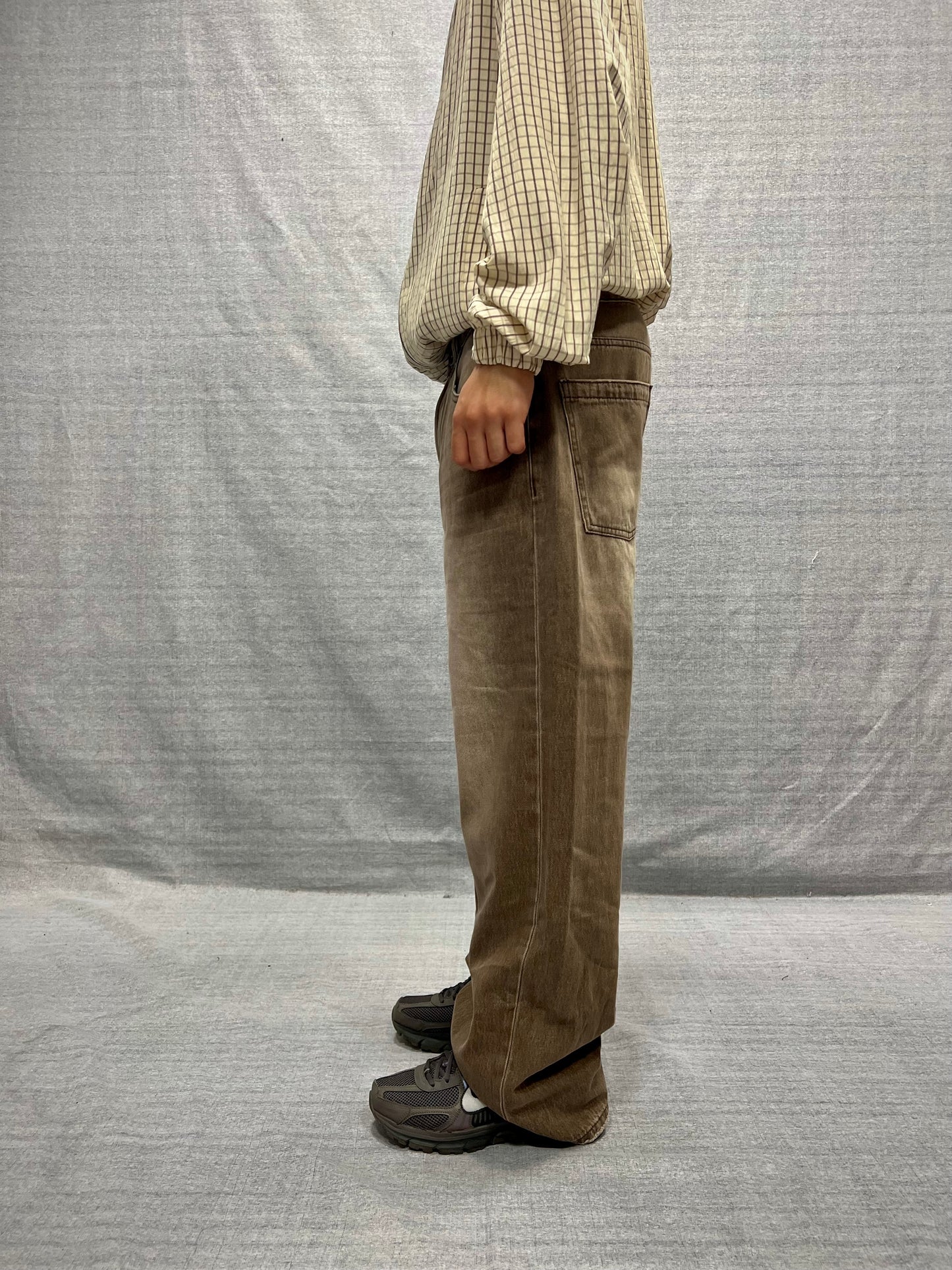 JEANS BAGGY FIT MARRONI LAVAGGIO STONE