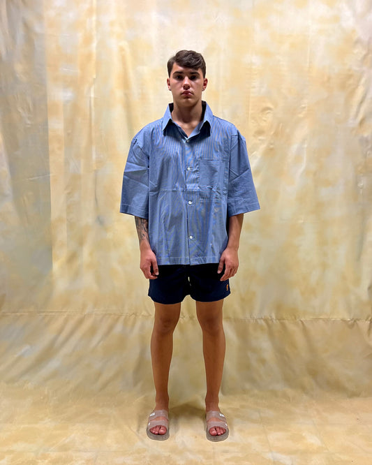 COSTUME DA BAGNO BASIC BLU CON FANTASIA MUTEVOLE