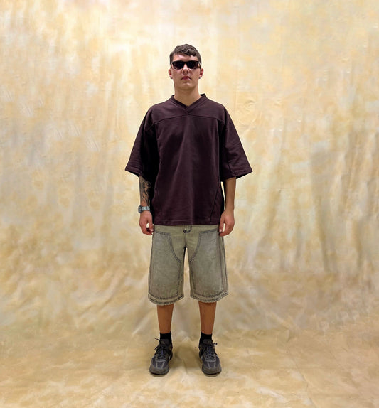 T-SHIRT BOXY FIT MOCHA FOOTBALL AMERICANO