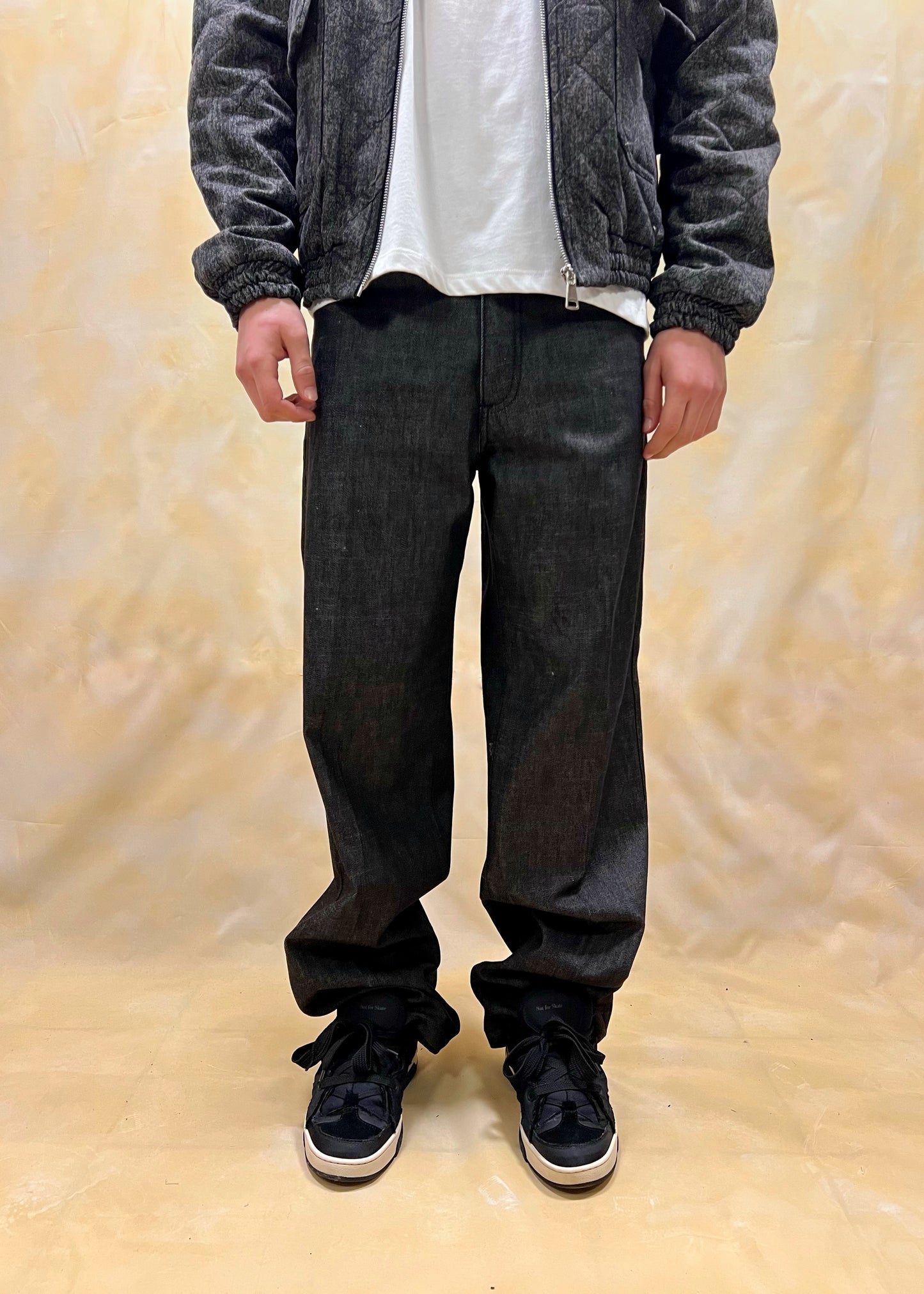 JEANS BAGGY FIT NERI LAVAGGIO ZERO
