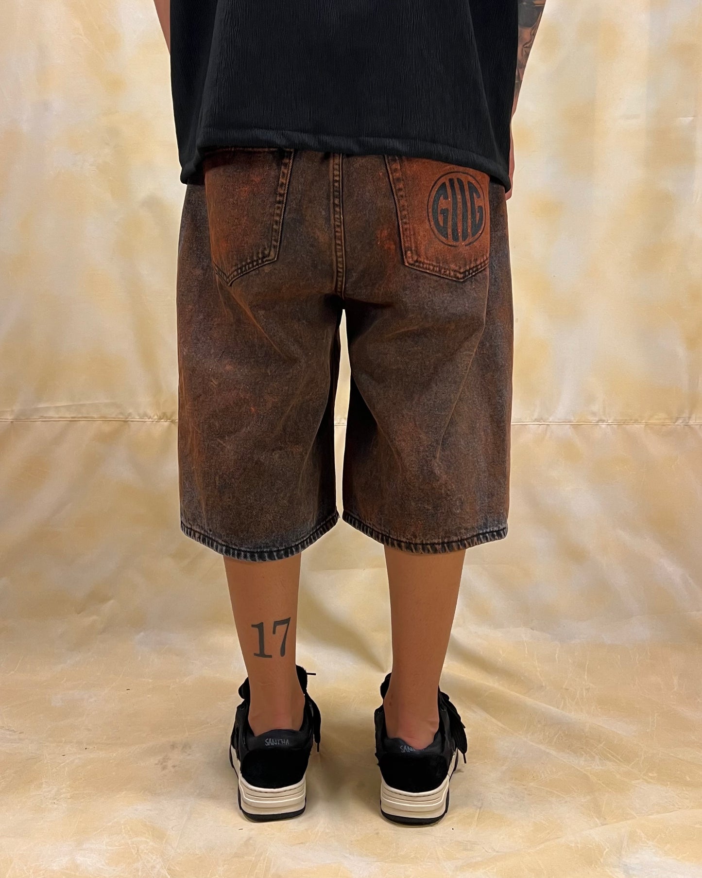 BERMUDA JORTS RUGGINE LAVAGGIO ACID WASH