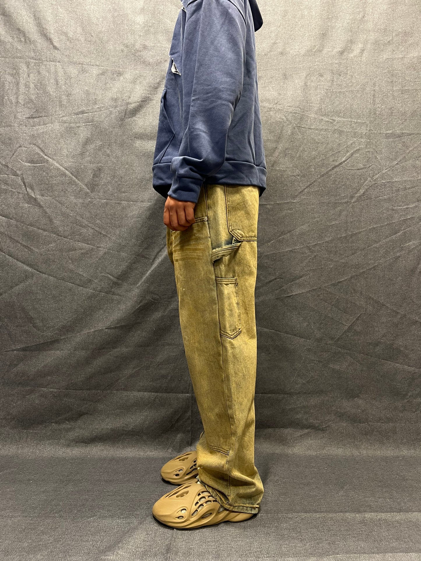 JEANS CARPENTER BAGGY FIT LAVAGGIO SABBIATO CON DETTAGLI