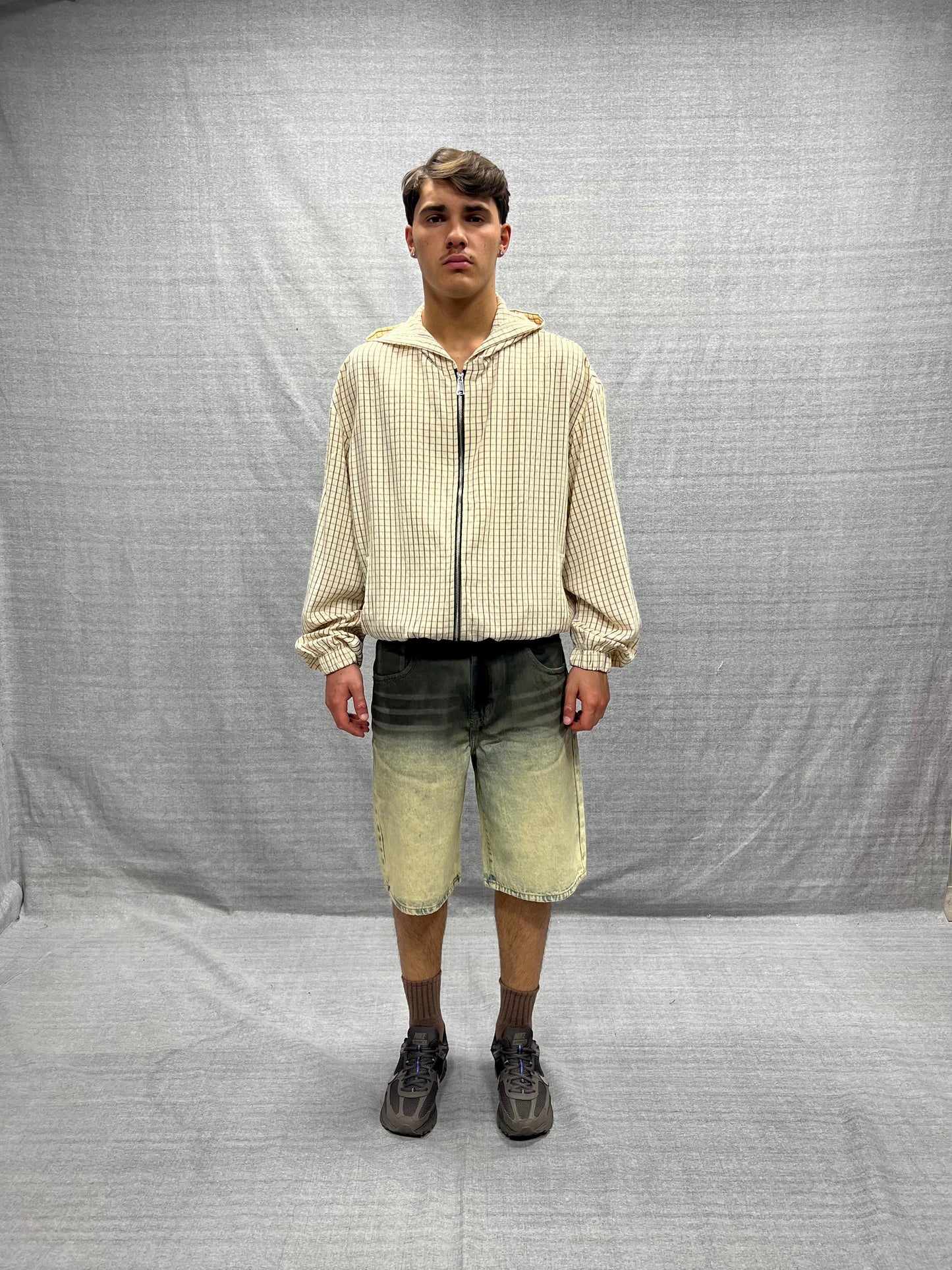 BERMUDA JORTS BEIGE LAVAGGIO SABBIATO DÉGRADÉ