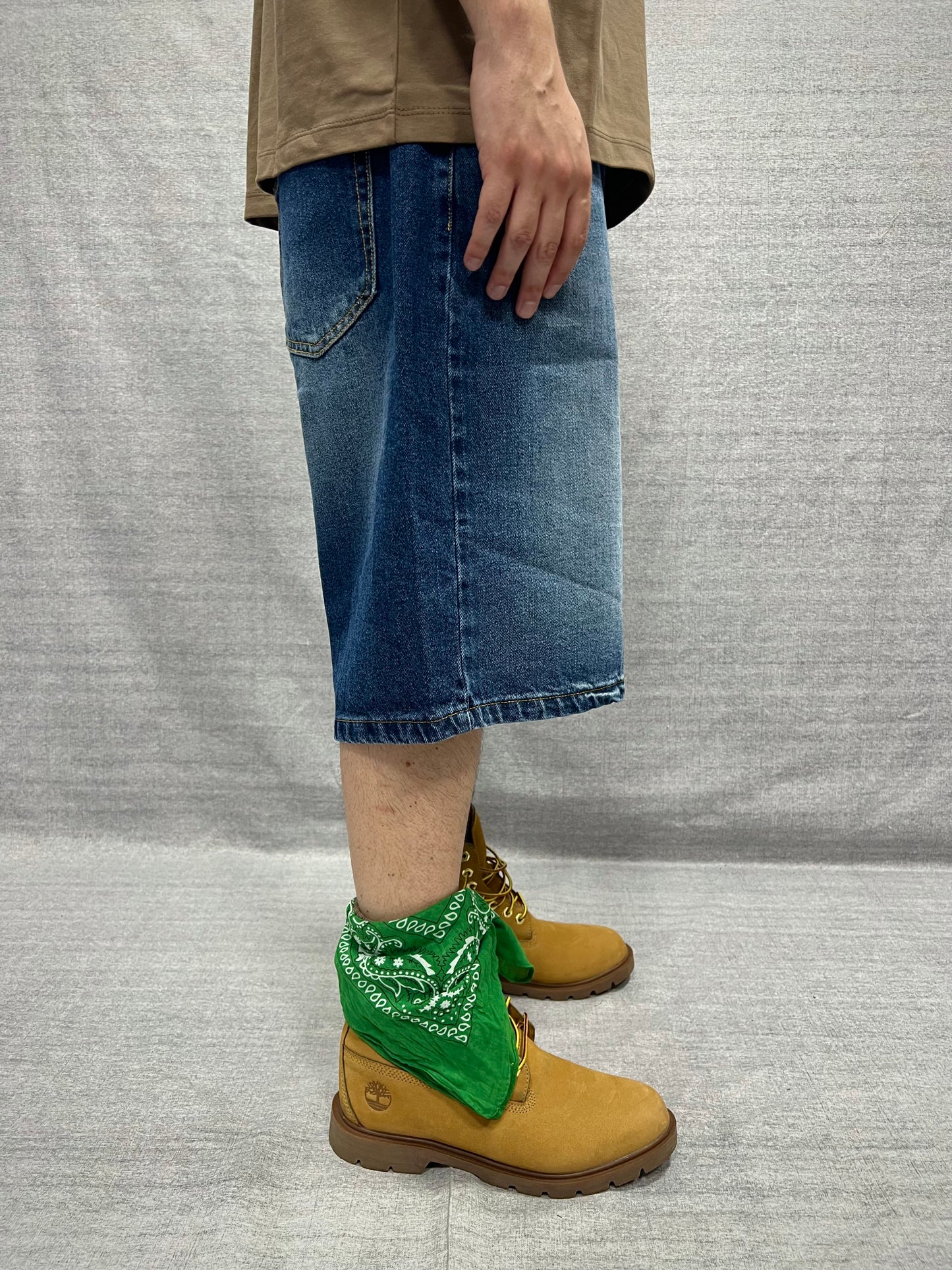 BERMUDA JORTS BLU INDACO SCURO LAVAGGIO STONE