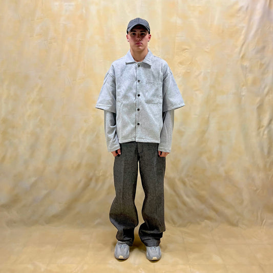 JEANS BAGGY FIT GRIGI LAVAGGIO ZERO