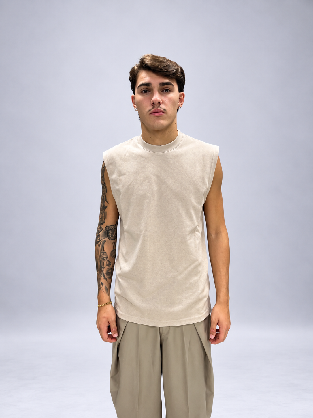 CANOTTA RELAXED FIT BEIGE
