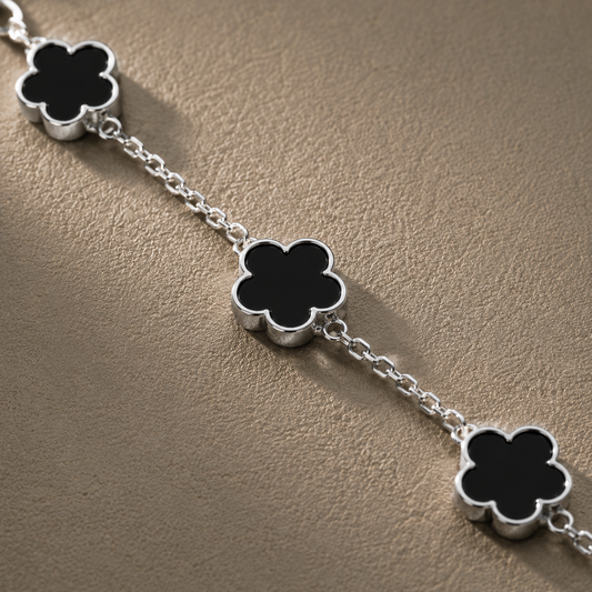 BRACCIALE CLOVER NOIR