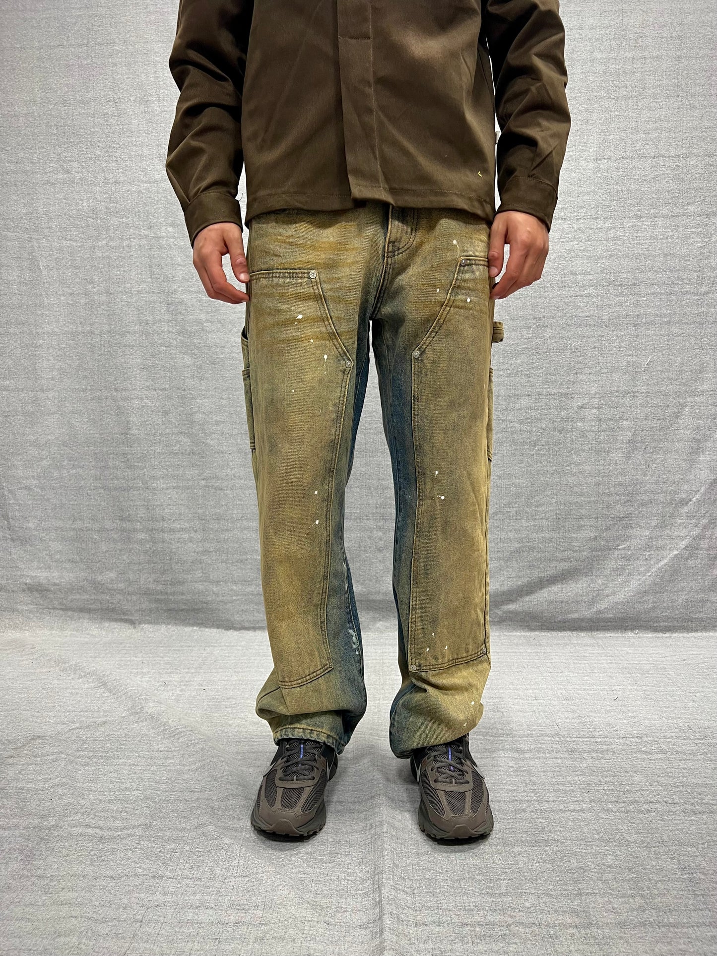 JEANS CARPENTER BAGGY FIT BEIGE LAVAGGIO SABBIATO