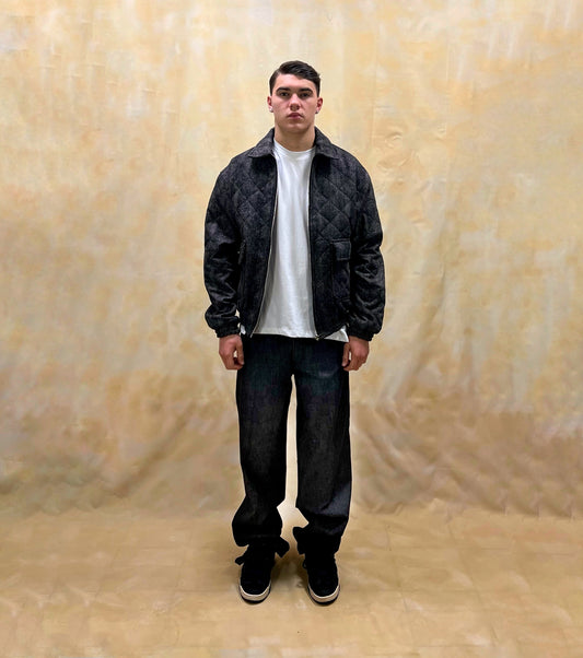 JEANS BAGGY FIT NERI LAVAGGIO ZERO