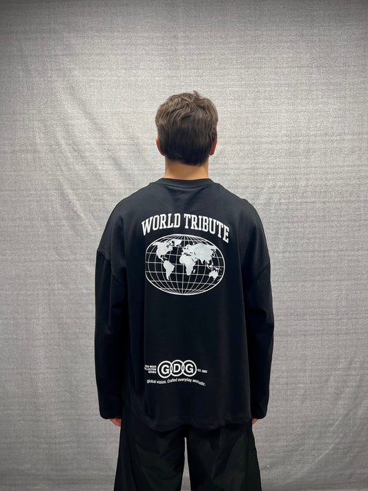 T-SHIRT LONGSLEEVE NERA WORLD TRIBUTE