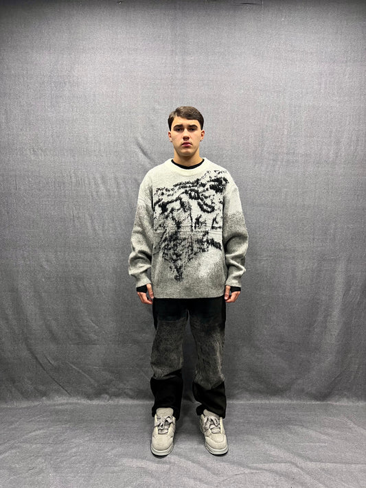 JEANS BAGGY FIT NERI LAVAGGIO STONE DÉGRADÉ