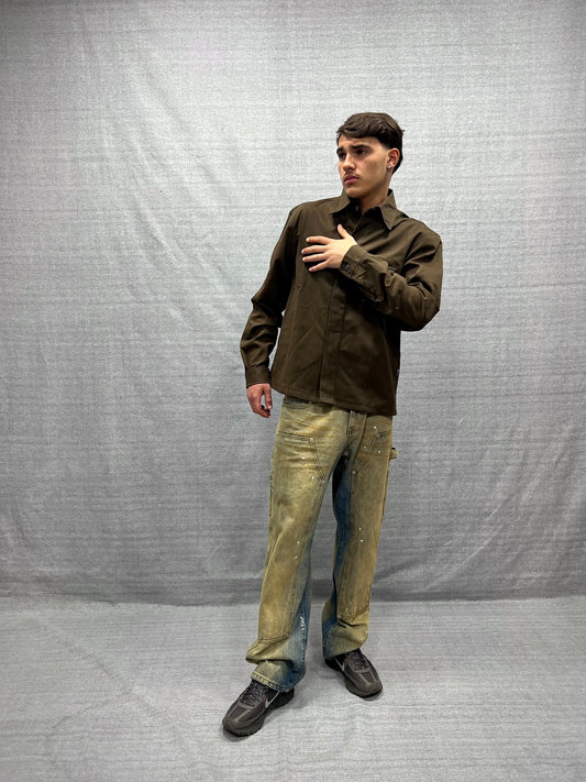 JEANS CARPENTER BAGGY FIT BEIGE LAVAGGIO SABBIATO