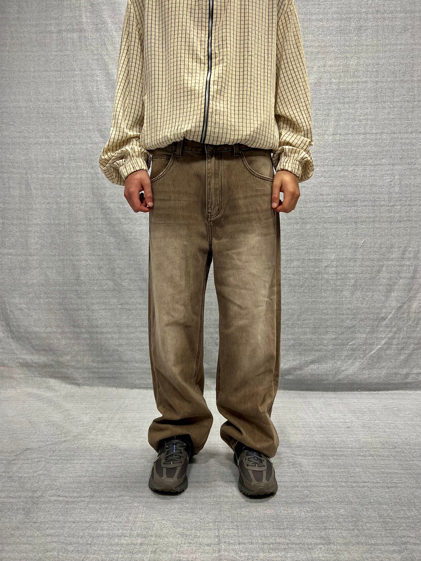 JEANS BAGGY FIT MARRONI LAVAGGIO STONE