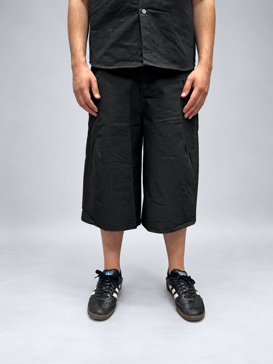 COORDINATO RELAXED FIT NERO IN DENIM LAVAGGIO ZERO