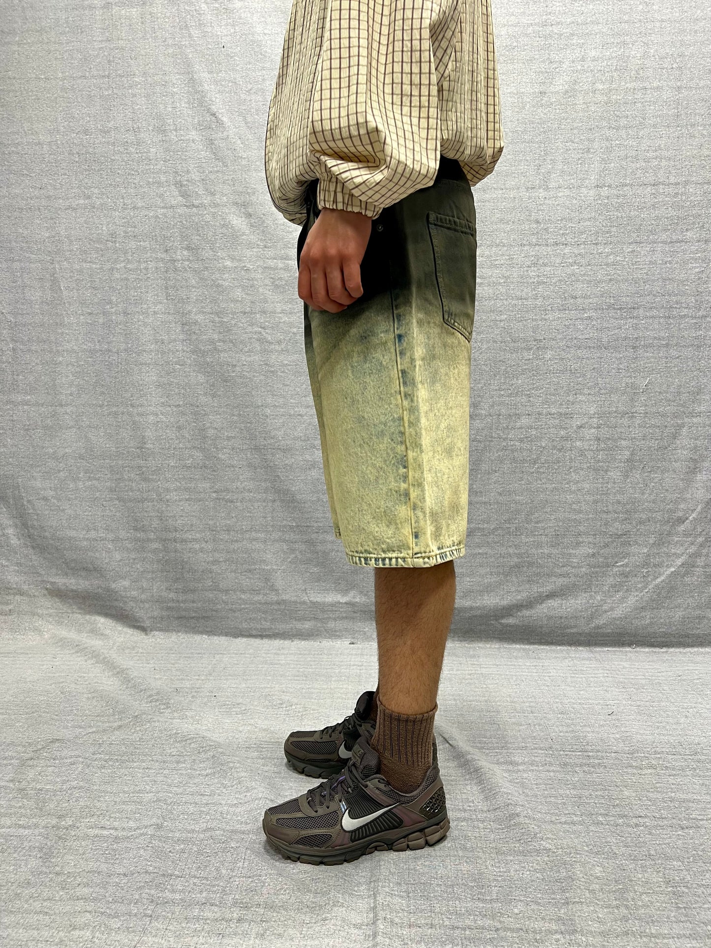 BERMUDA JORTS BEIGE LAVAGGIO SABBIATO DÉGRADÉ