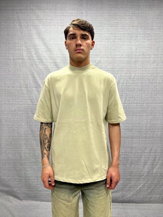 T-SHIRT BOXY FIT BEIGE MEDIUM WEIGHT