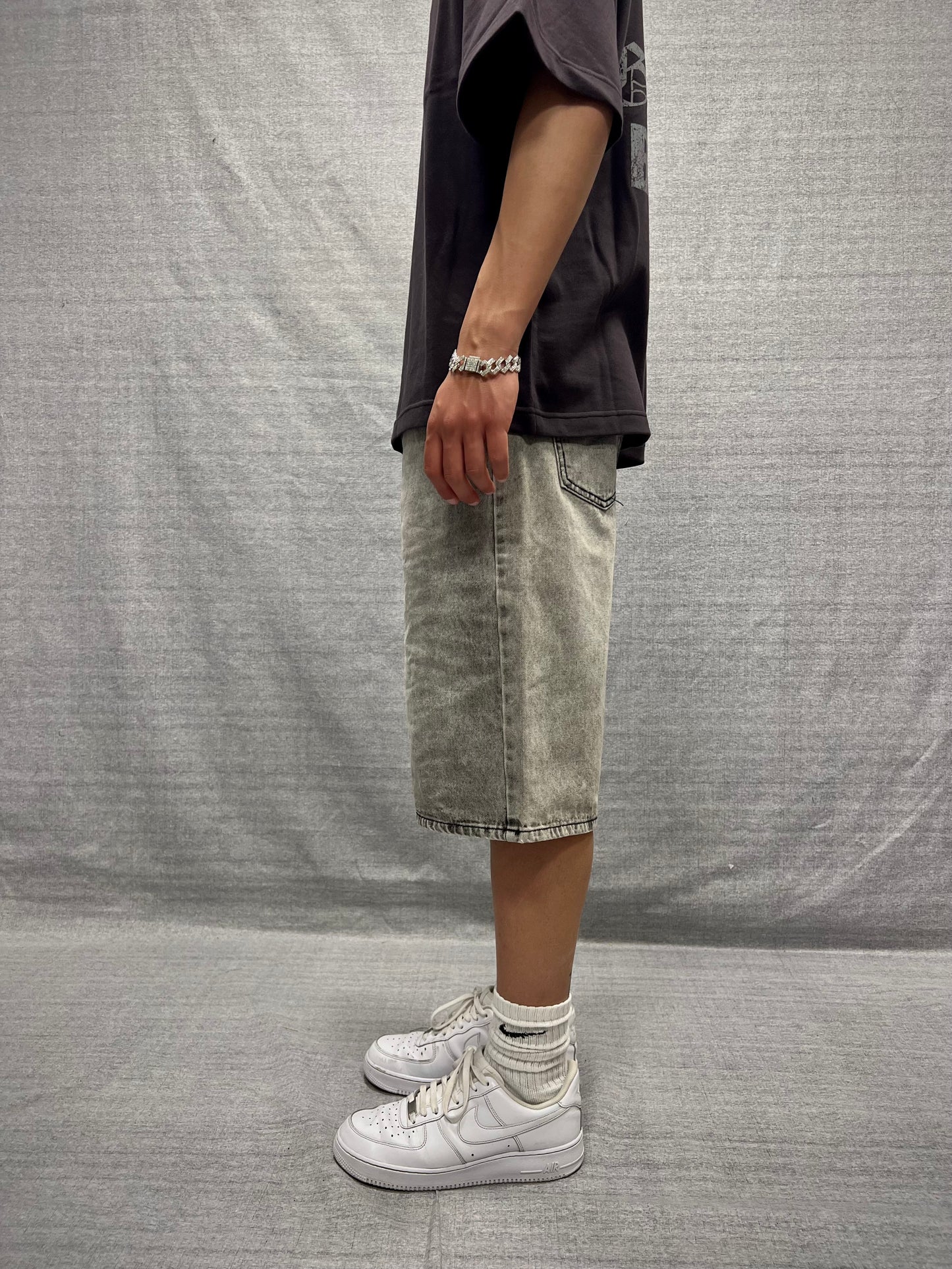 BERMUDA JORTS GRIGI LAVAGGIO STONE