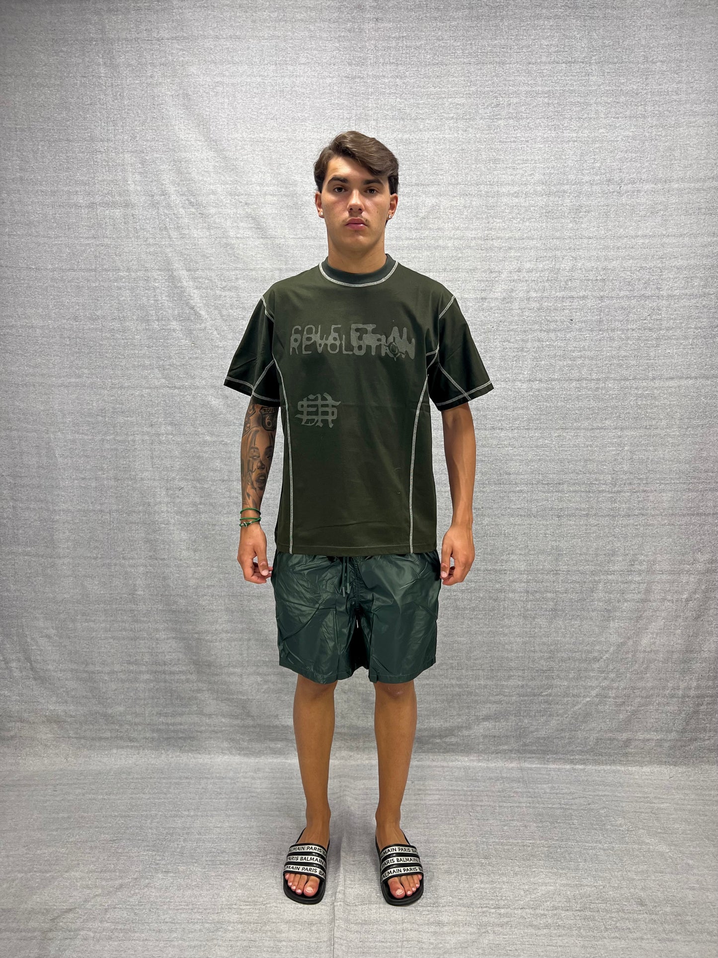 COSTUME DA BAGNO VERDE LUCIDO