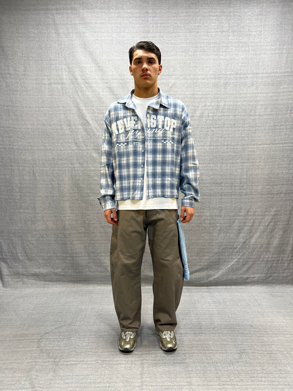 PANTALONI BALLON FIT GRIGI IN COTONE