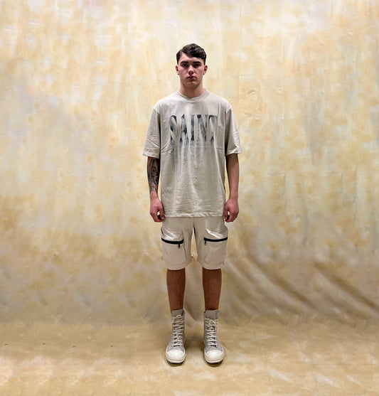BERMUDA JOGGING BEIGE CON STRUTTURA RIPSTOP