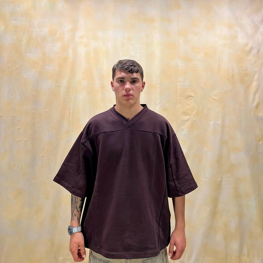 T-SHIRT BOXY FIT MOCHA FOOTBALL AMERICANO