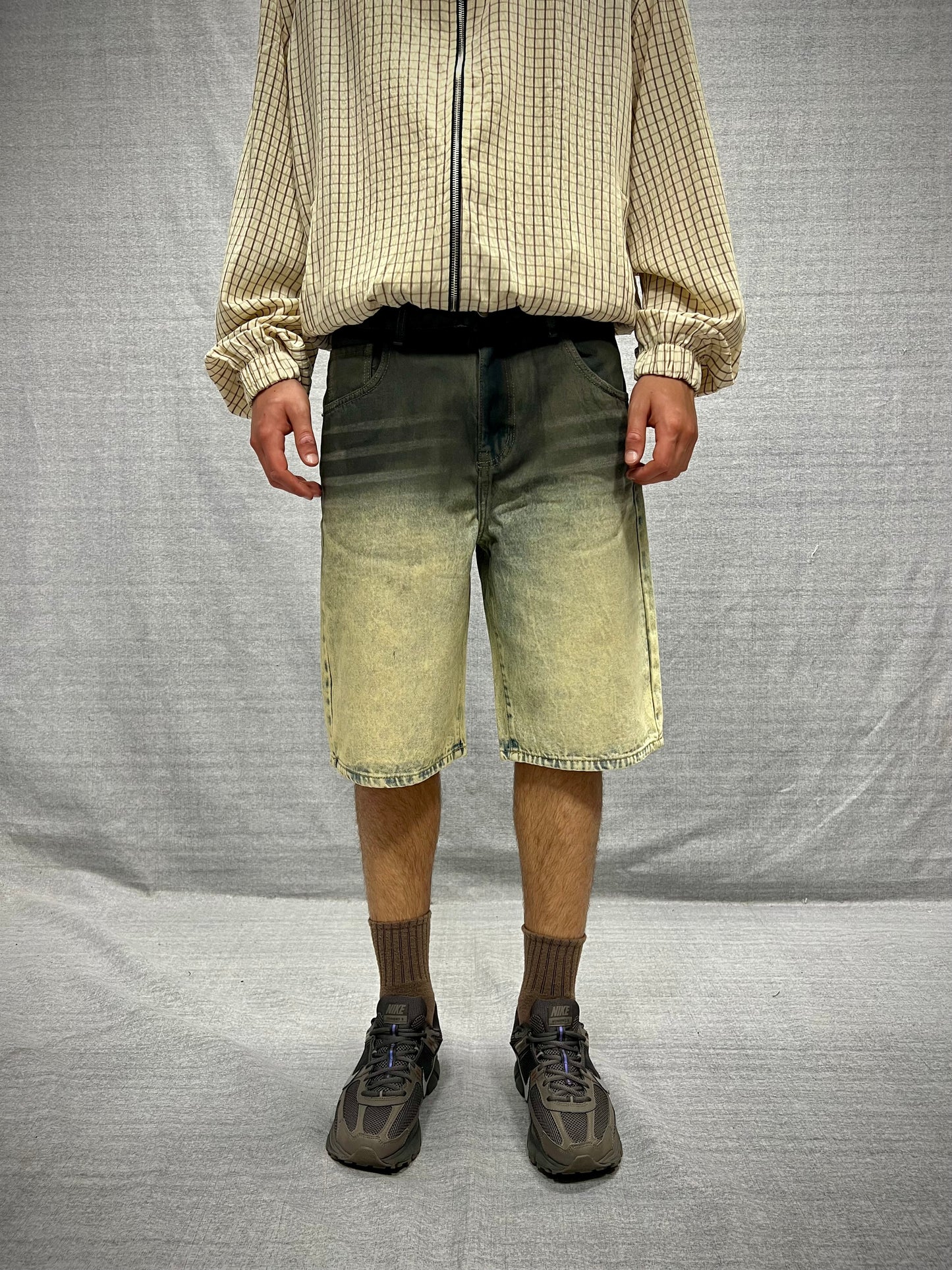 BERMUDA JORTS BEIGE LAVAGGIO SABBIATO DÉGRADÉ