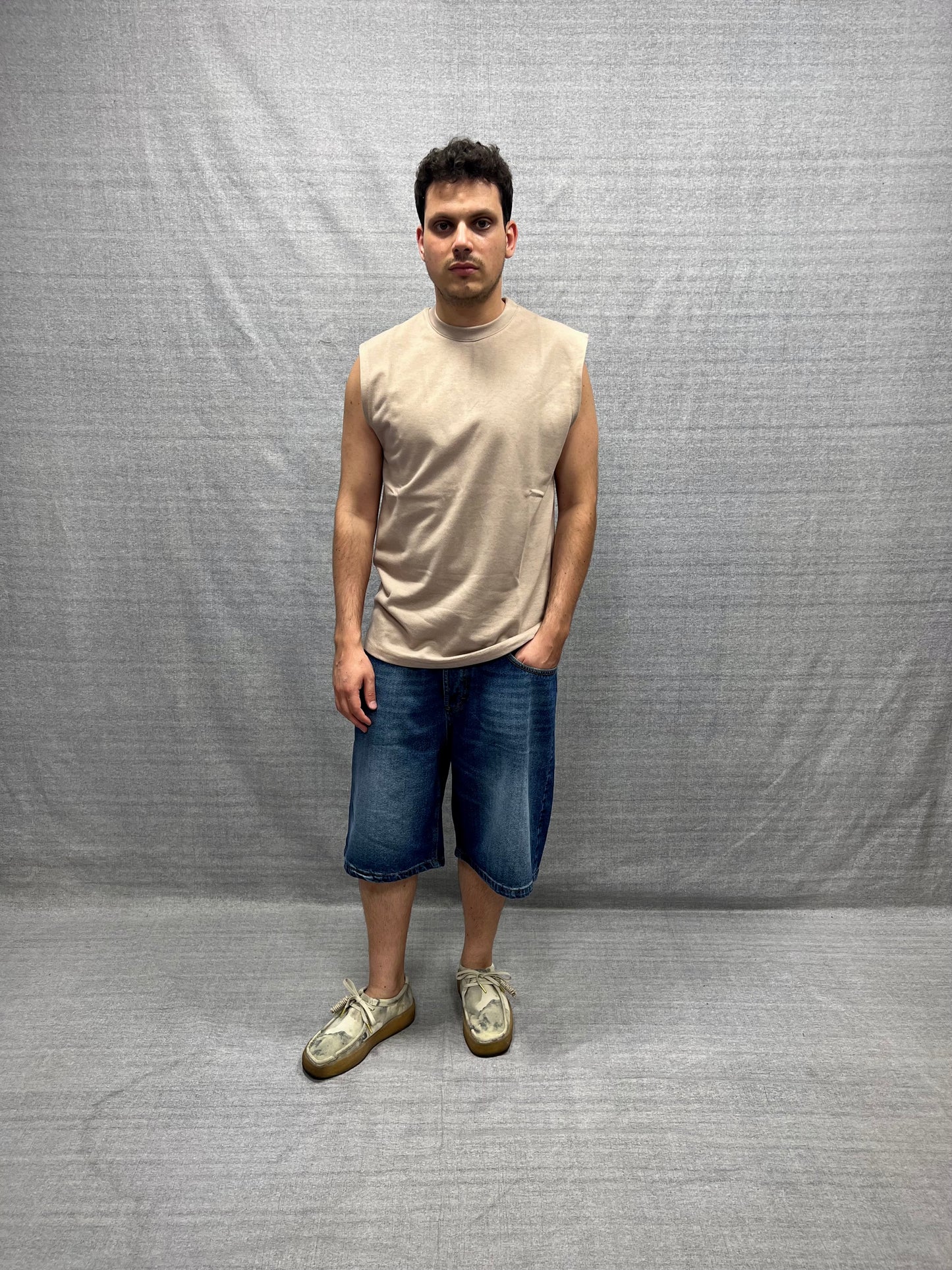 CANOTTA RELAXED FIT BEIGE