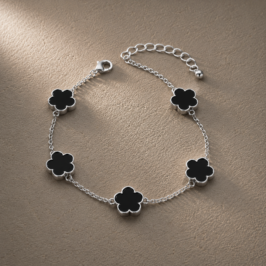BRACCIALE CLOVER NOIR