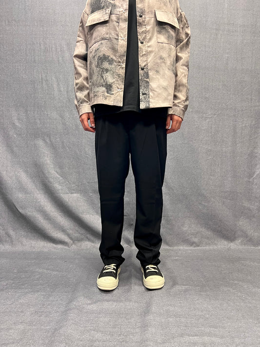 PANTALONI LOOSE FIT NERI CON VITA ELASTICIZZATA